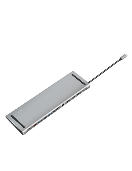 DOCKING Station LOGILINK universal, conectare PC USB TYPE-C 3.2, USB-C PD x 1, USB-C x 1, USB-A 3.0 x 3, porturi video DP x 1, H