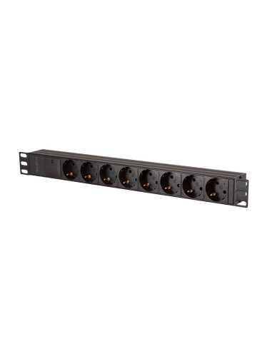 PDU LOGILINK 1U pt. rack 19 inch, 8 prize...
