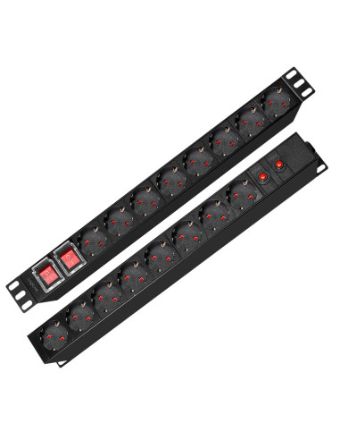 PDU LOGILINK 1U pt. rack 19 inch, 16 prize...