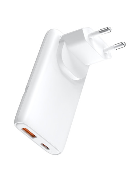 ALIMENTATOR retea 220V LOGILINK, universal, 1 x USB-C, 1 x USB-A, maxim 20V/3.25A, GaN 65W, tip travel: adaptor EU/UK/AU, suport