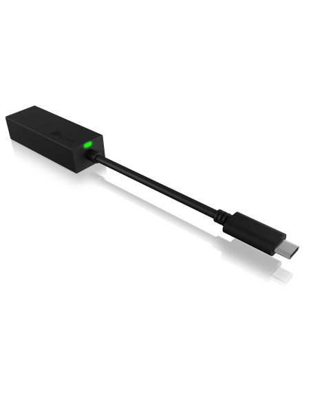 ADAPTOR RETEA Icy Box USB 3.0 Type-C la Interfata Ethernet Gigabit RJ-45, plastic, negru, "IB-LAN100-C3"