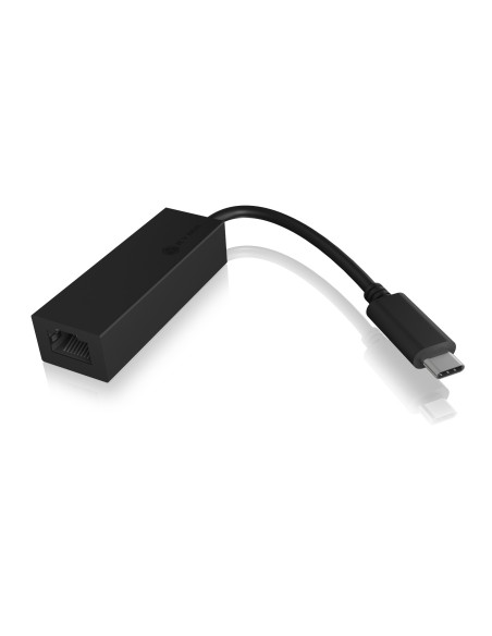 ADAPTOR RETEA Icy Box USB 3.0 Type-C la Interfata Ethernet Gigabit RJ-45, plastic, negru, "IB-LAN100-C3"