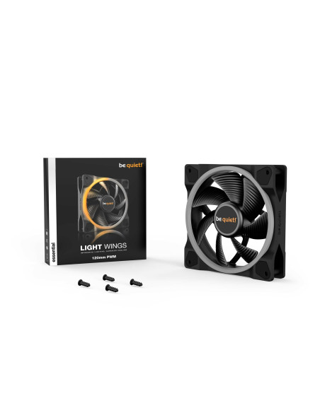 Ventilator be quiet! "LIGHT WINGS"120mm 1700 rpm, Rifle bearing, 4-pin PWM, ARGB LED, "BL072"