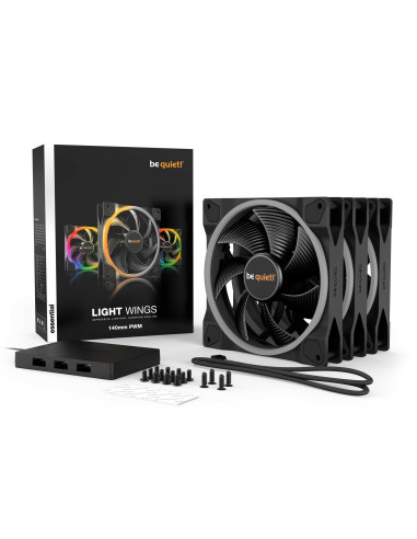 Set 3 ventilatoare be quiet! "LIGHT WINGS"140mm...