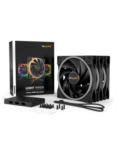 Set 3 ventilatoare be quiet! "LIGHT WINGS"140mm...