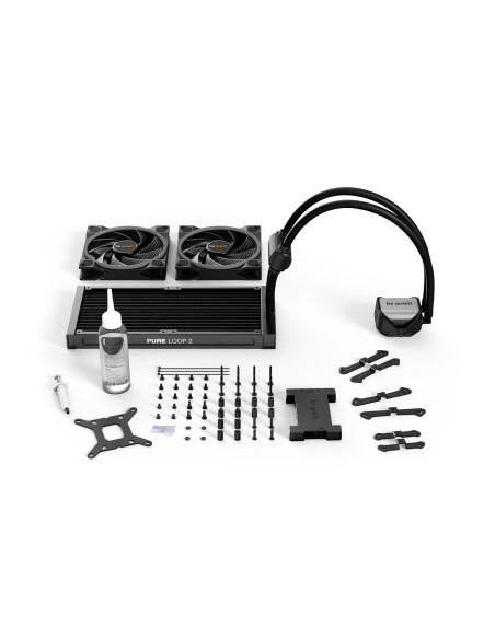 COOLER be quiet! "PURE LOOP 2 FX", racire lichid, skt. Intel LGA 1700/1200/115x/2011-v3, AMD AM5/AM4,radiator aluminiu,pompa 550