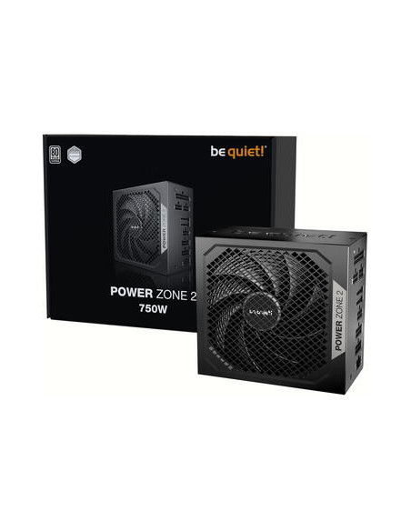 SURSA be quiet "Power Zone 2", 750W, certificare 80 Plus Platinum, LLC, SR, DC to DC, modular, fan 140mm Pure Wings 3, negru, "B