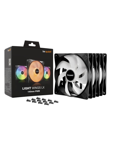 Set 3 ventilatoare be quiet "LIGHT WINGS LX",...