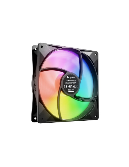 Ventilator be quiet "LIGHT WINGS LX", 140mm, max. 1800 RPM, Rifle Bearing, , 4pin PWM, negru, "BL129"