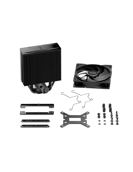 COOLER be quiet "Pure Rock 3 Black" skt. Intel si AMD, racire cu aer, vent. 120mm, 2000 rpm, 4 heatpipes, inaltime 154mm, "BK039