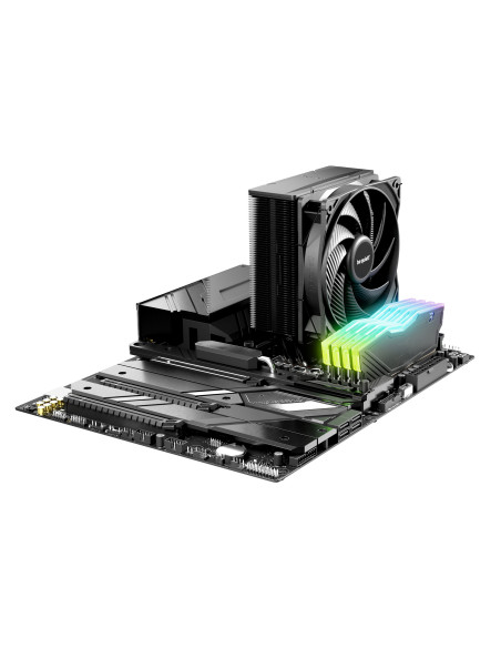 COOLER be quiet "Pure Rock 3 Black" skt. Intel si AMD, racire cu aer, vent. 120mm, 2000 rpm, 4 heatpipes, inaltime 154mm, "BK039