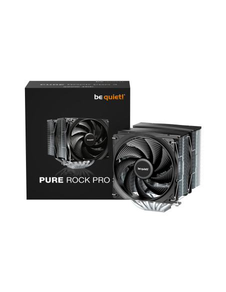 COOLER be quiet "Pure Rock Pro 3" skt. Intel si AMD, racire cu aer, vent. 120mm, 500 - 2000 rpm, 6 heatpipes, inaltime 155mm, "B