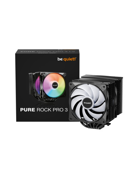 COOLER Be Quiet Pure Rock Pro 3 LX" skt. Intel si AMD, racire cu aer, vent. 120mm, 2000 rpm, 6 heatpipes, inaltime 155mm, "BK043