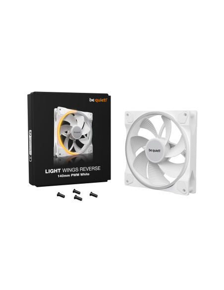 Ventilator be quiet "LIGHT WINGS", 140mm, 1300 rpm, rifle bearing, PWM, reversibil, negru, "BL134"