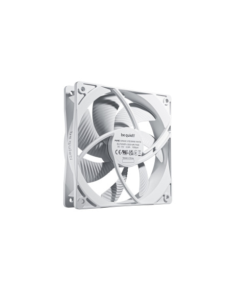 Set 3 ventilatoare be quiet "PURE WINGS 3", 120mm, 1500 RPM max, Rifle Bearing, 80 cfm, 4pin PWM, alb, "BL136" -