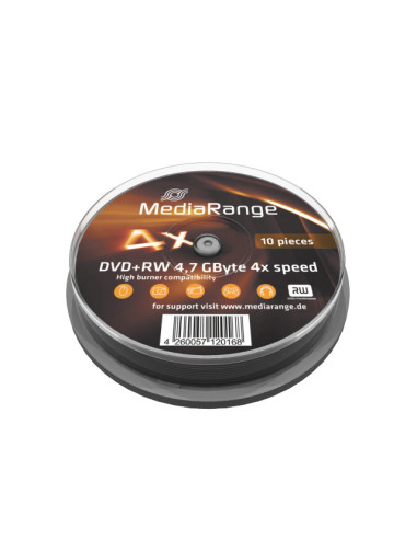 MediaRange DVD+RW 4x Cake10 "MR451"
