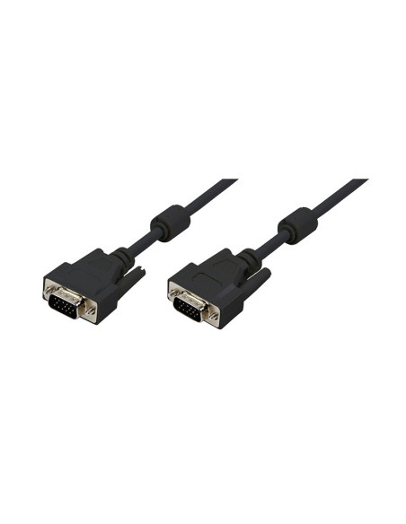 CABLU video LOGILINK, VGA (T) la VGA (T), 15m, dublu ecranat, negru, "CV0017"