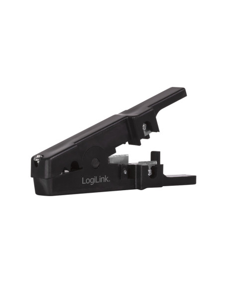 CLESTE dezizolare cablu, LOGILINK, functii: dezizolare cablu, taiere cablu 3.2-9.5mm, surub reglare diametru, negru, "WZ0005"