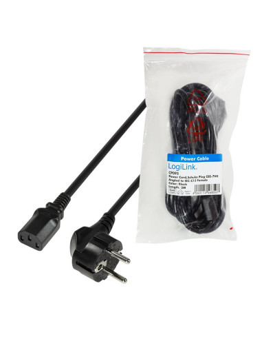 CABLU alimentare LOGILINK 3m, intrare Schuko,...