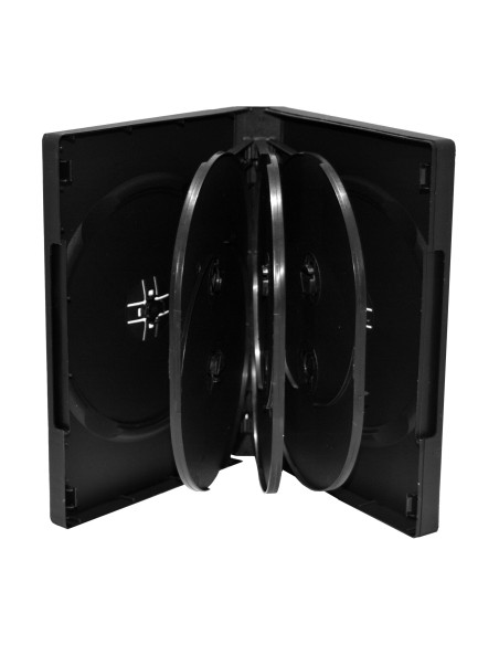 MediaRange DVD Case for 8 discs, 27mm, black, Pack 3 "BOX35-8"