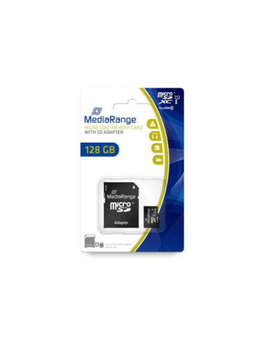 MediaRange Micro SDXC 128GB UHS-1 Class 10 with...