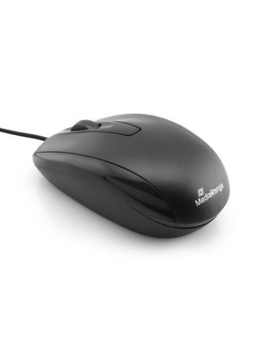 MediaRange Corded 3-button optical mouse, black...