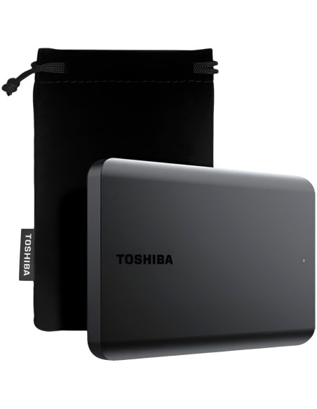 HDD Extern TOSHIBA CANVIO Basics Exclusive 2TB, 2.5", USB 3.2 Gen1 (5Gbit/s), Black, pouch, 149g "HDTB520MK3AA"