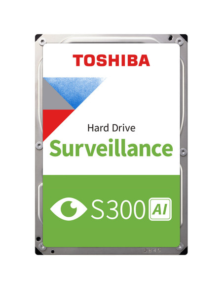 HDD Video Surveillance TOSHIBA S300 AI 8TB CMR, 3.5, 512MB, 7200RPM, SATA, 64 cameras, 24/7, TBW: 550 "MG10ADA800E-V"
