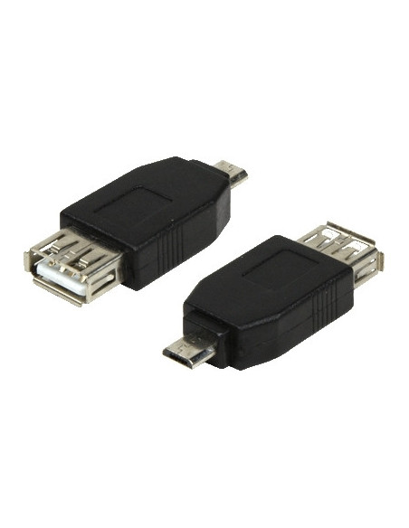 ADAPTOR LOGILINK, pt. smartphone, Micro-USB 2.0 (T) la USB 2.0 (M), negru, "AU0029"