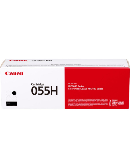 Toner Original Canon Black, CRG-055HBK, pentru I-Sensys LBP-663 LBP-664 MF-742 MF-744 MF-746, 7.6K, , "3020C002AA"