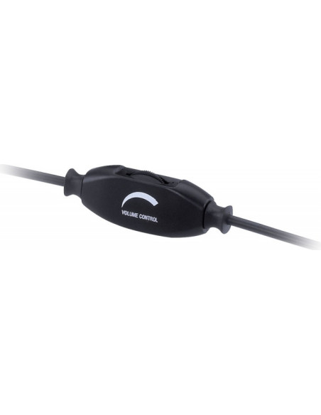 CASTI Genius, "HS-300N", cu fir, standard, utilizare multimedia, call center, microfon pe brat, conectare prin Jack 3.5 mm x 2,