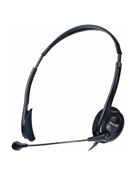 CASTI Genius, "HS-200C", cu fir, standard, utilizare multimedia, microfon pe brat, conectare prin Jack 3.5 mm, negru, "317101511