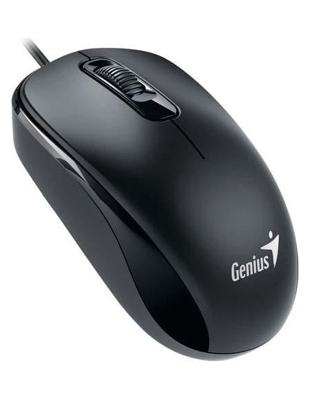 MOUSE Genius, "DX-110", PC sau NB, cu fir, USB, optic, 1000 dpi, butoane/scroll 3/1, , negru, "31010116100"
