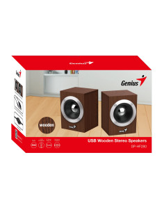 BOXE GENIUS 2.0, RMS: 6W (2 x 3W), USB power, wood,... 2