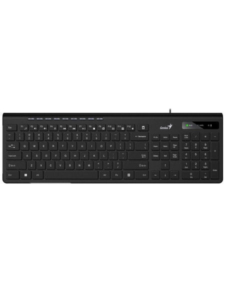 TASTATURA GENIUS USB, 104 taste (chocolate style), black, "SLIMSTAR 230II" "31310048400"