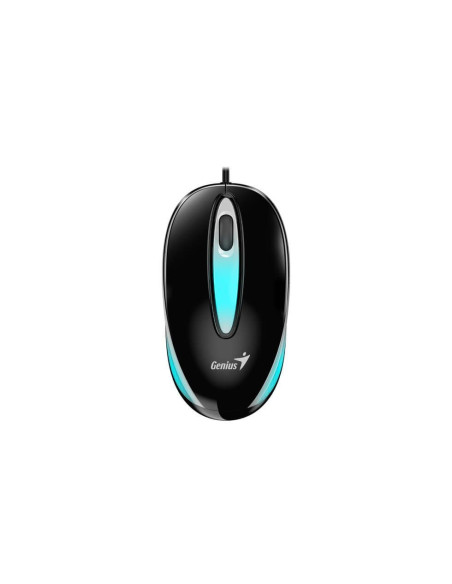 MOUSE Genius, "DX-Mini", PC sau NB, cu fir, USB, optic, 1000 dpi, butoane/scroll 3/1, LED, negru, "31010025404"
