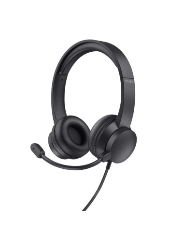 Casti audio TRUST Casti cu fir Trust Ayda negru