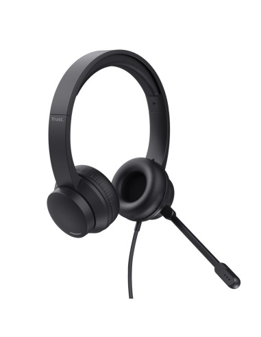 Casti audio TRUST Casti cu fir Trust Ayda negru