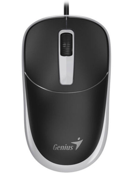 MOUSE Genius "DX-123”, PC sau NB, cu fir, USB-C, optic, butoane/scroll 3/1, gri, "31010033407"