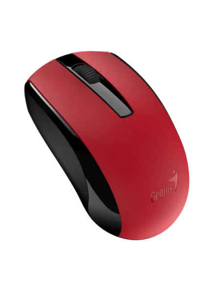 Mouse Genius "ECO-8100", PC sau NB, wireless 2.4GHz, optic, 1200 dpi, butoane/scroll 3/1, acumulator, rosu, "31030046402" 471026