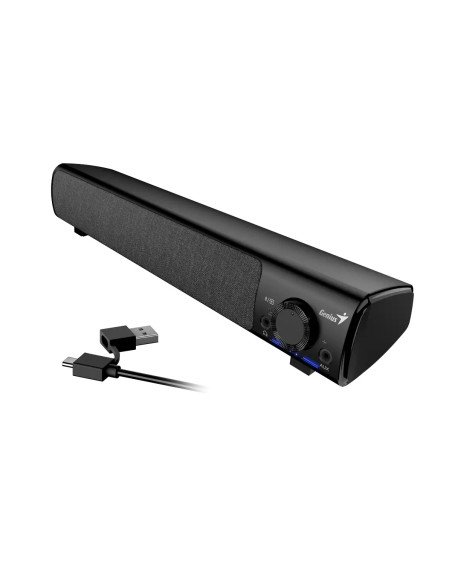 BOXA GENIUS SoundBar 220BT, RMS: 4W, Bluetooth, USB/USB-C, AUX (jack de 3,5 mm),BLK+GREY, "SP-220BT", "31730060400"