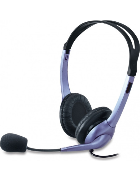 CASTI Genius, "HS-04S", cu fir, standard, utilizare multimedia, microfon pe brat, conectare prin Jack 3.5 mm x 2, negru, "317100