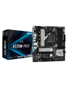 PLACA de BAZA Asrock "A520M PRO4", skt AM4, mATX, AMD... 2