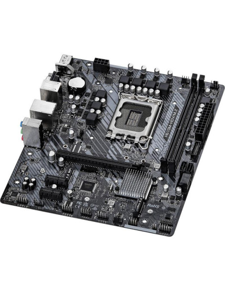 PLACA de BAZA Asrock "H610M-HDV/M.2", skt LGA 1700, mATX, Intel H610, 2 x DDR4, max. 64 GB, 4 x SATA, 1 x M.2, 7.1, "H610M-HDV/M
