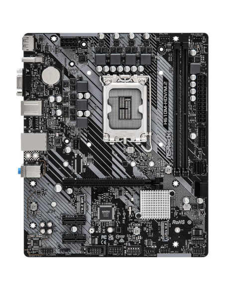 PLACA de BAZA Asrock "H610M-HDV/M.2", skt LGA 1700, mATX, Intel H610, 2 x DDR4, max. 64 GB, 4 x SATA, 1 x M.2, 7.1, "H610M-HDV/M