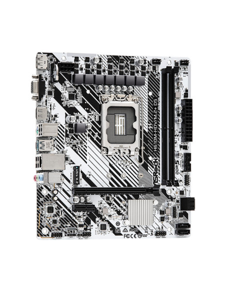 Placa de baza AsRock "H610M-HDV/M.2+ D5", skt. LGA 1700, chipset Intel H610, mATX, 2 x DDR5 max. 96 GB, USB 3.2 gen 1, 4 x SATA,