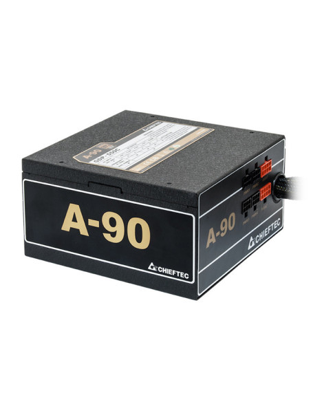 SURSA Chieftec A-90 750 W, semi-modulara, certificare 80 Plus Gold - compatibila, ventilator 140 mm x 1, PCI-E 6+2 pin x 4, SATA