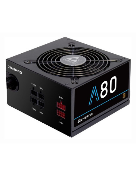 SURSA Chieftec A-80 650 W, semi-modulara, certificare 80 Plus Bronze - compatibila, ventilator 120 mm x 1, PCI-E 6+2 pin x 2, SA