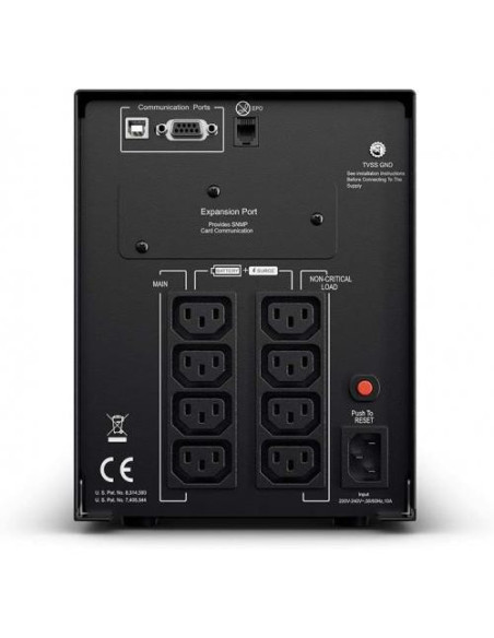UPS CYBER POWER Online dubla conversie cu Sinusoida Pura, tower, 1500VA 1350W 2x IEC C13 2x Schuko, "OLS1500EA-DE"