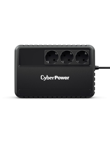 UPS CYBER POWER Line Int. fara management, 650VA/ 360W, AVR, 3 x socket Schuko, indicatie status cu LED, 1 x baterie 12V/5Ah, Ba